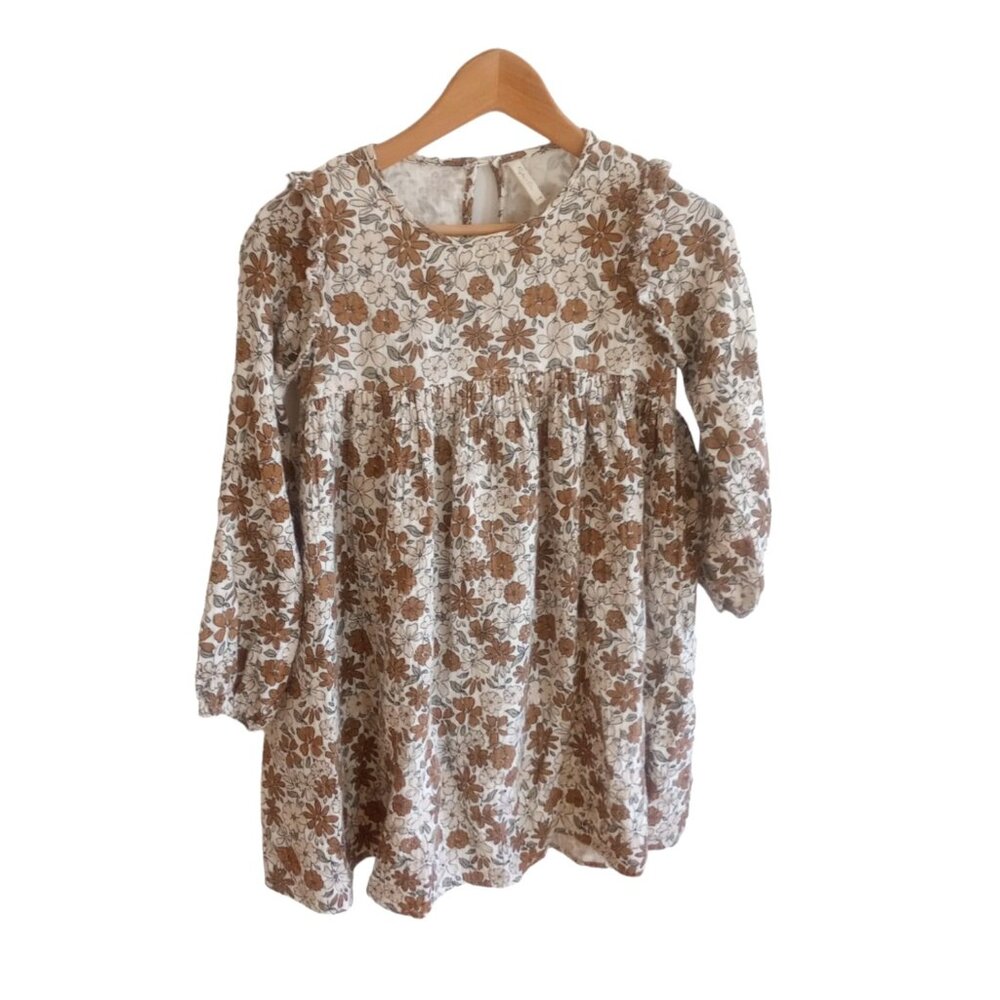 Rylee + Cru- Piper dress-Holiday bloom-12-14y